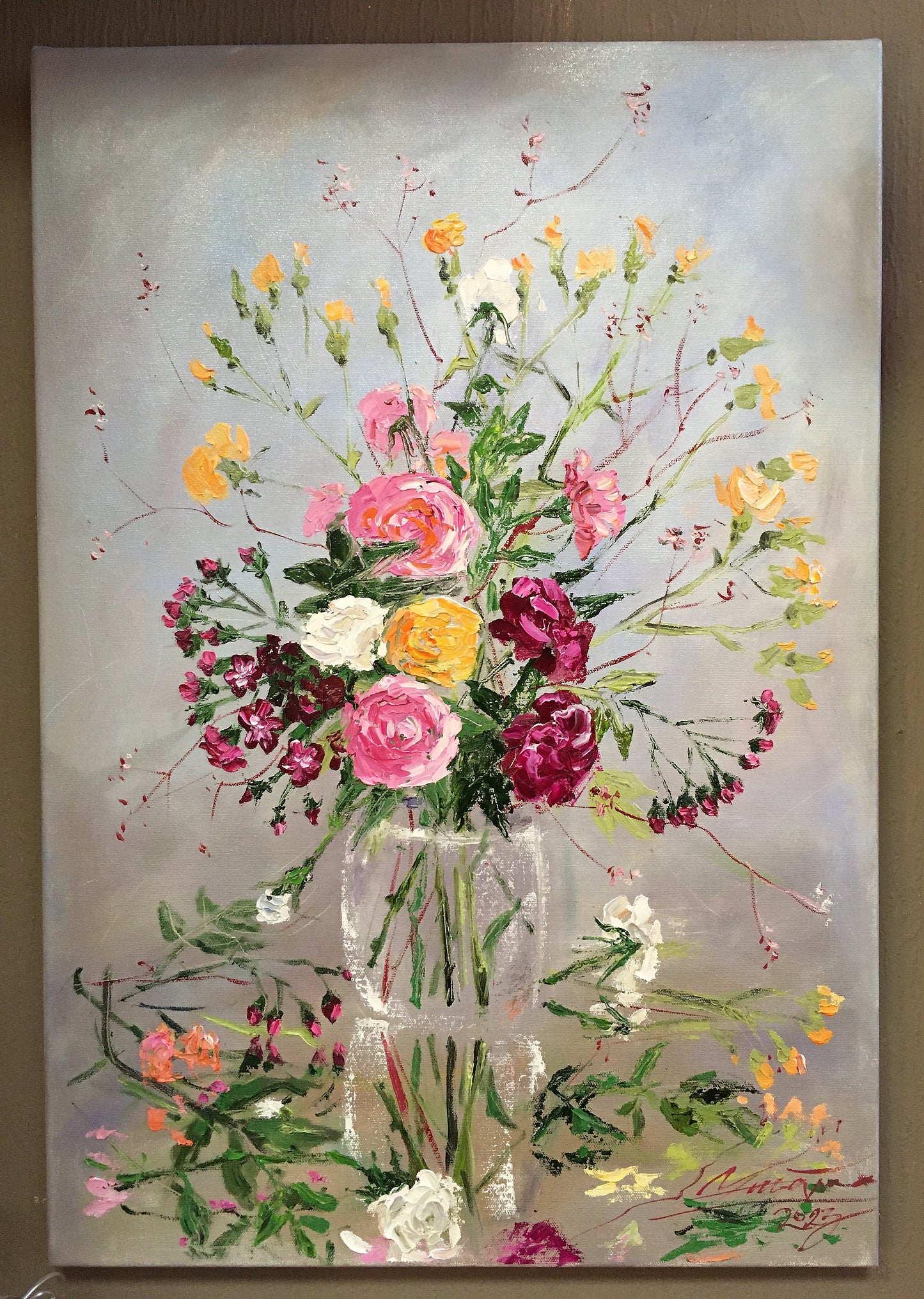 Rudens rozes pēc pasūtījuma / 66x46cm / Eļļa, audekls
