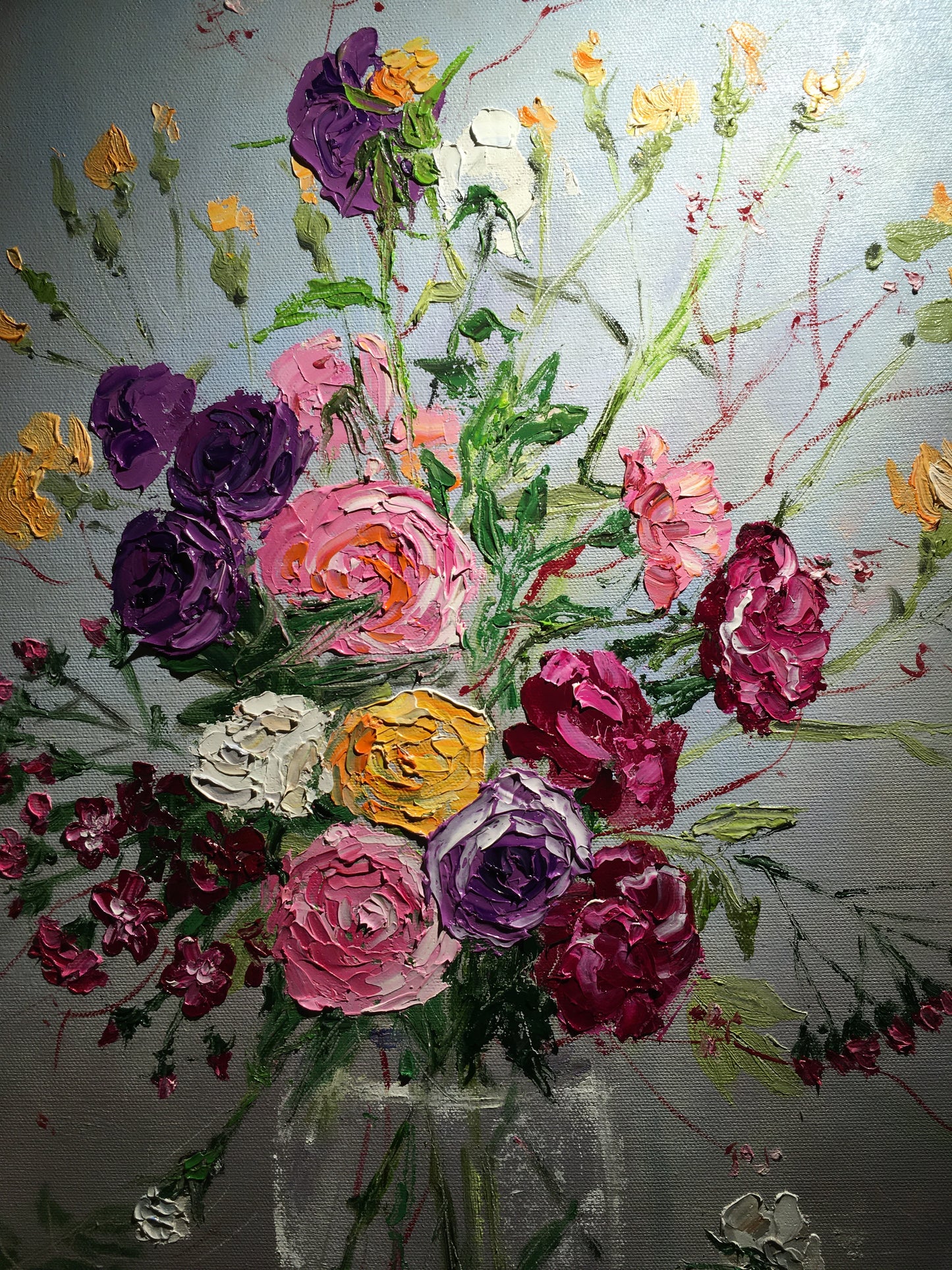 Rudens rozes pēc pasūtījuma / 66x46cm / Eļļa, audekls
