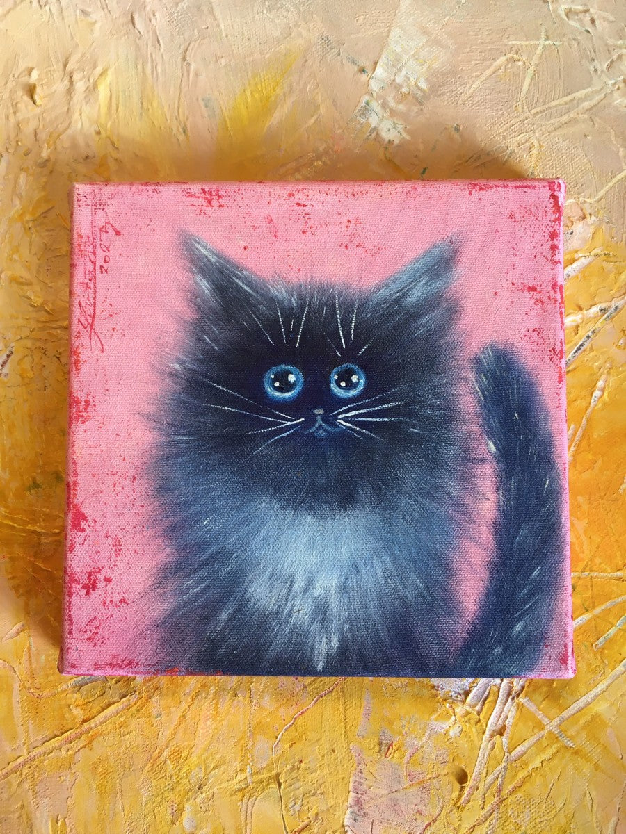 Surprised cat  / 21x21cm