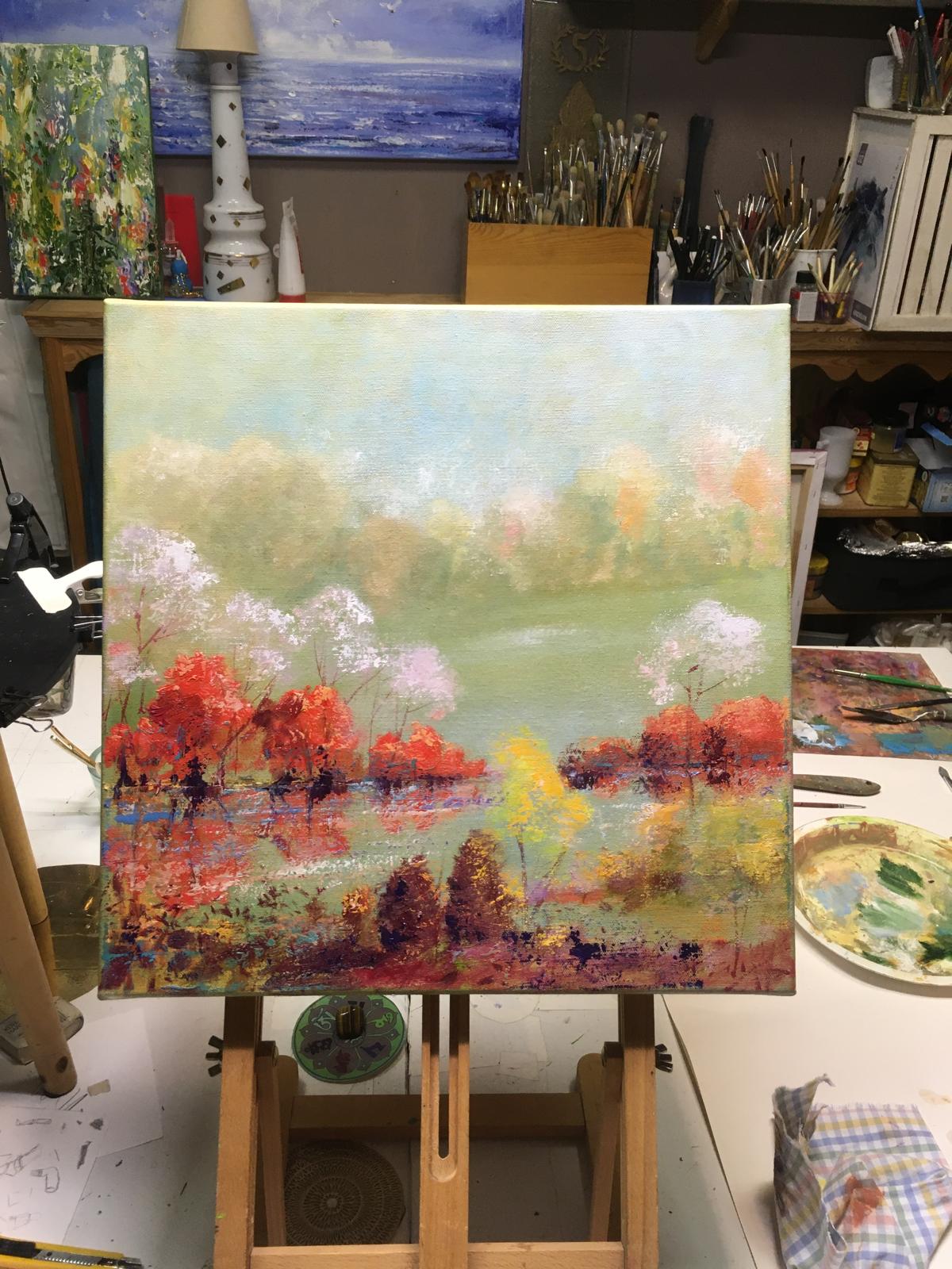 Mystic autumn / 40x40 / Oil canvas