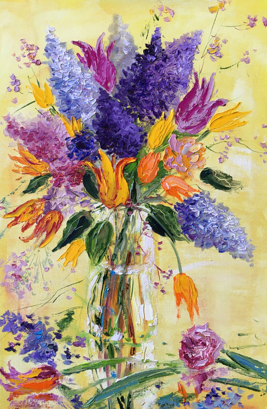 Spring flowers / 60x40cm / oil,canvas