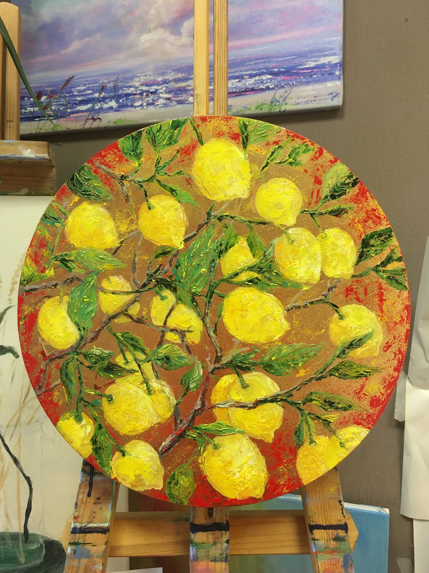 Citroni / Eļļas audekls / 40cm