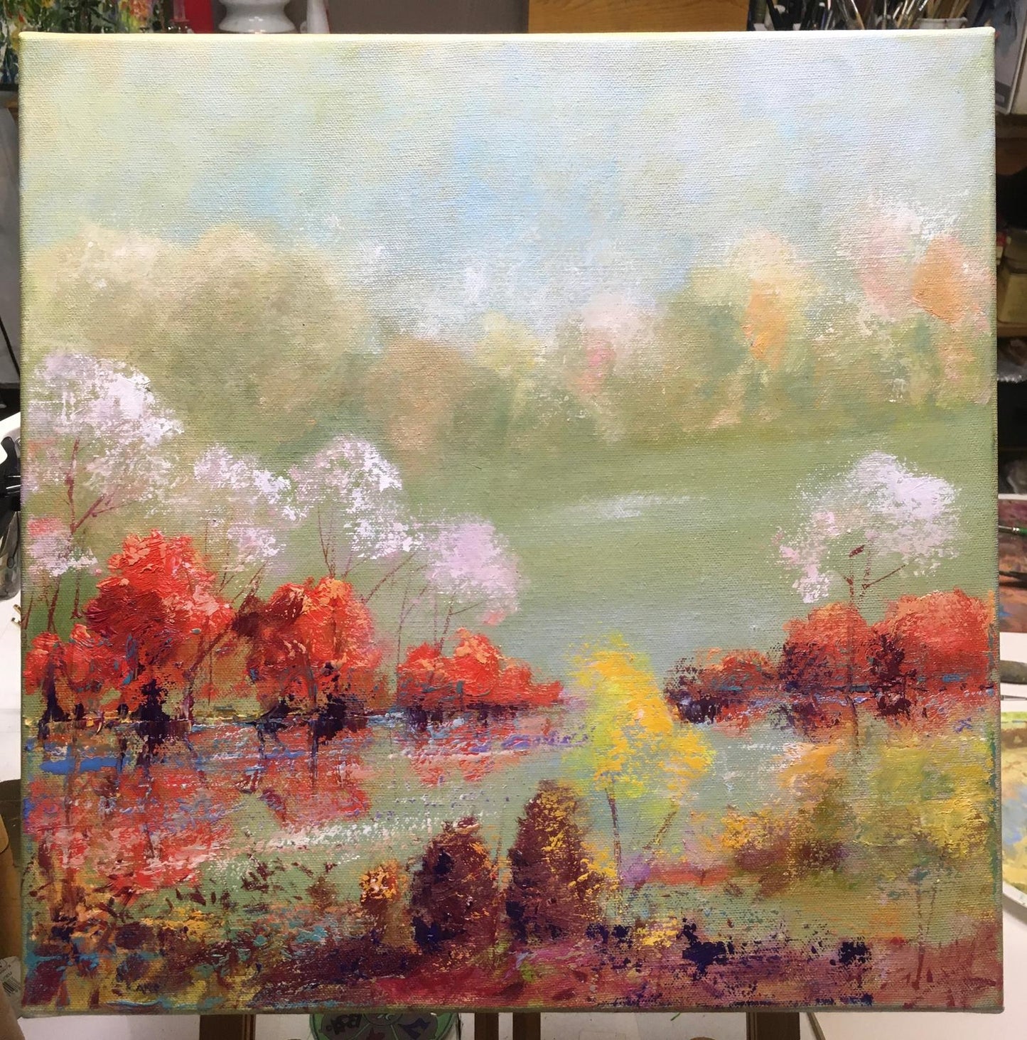 Mystic autumn / 40x40 / Oil canvas