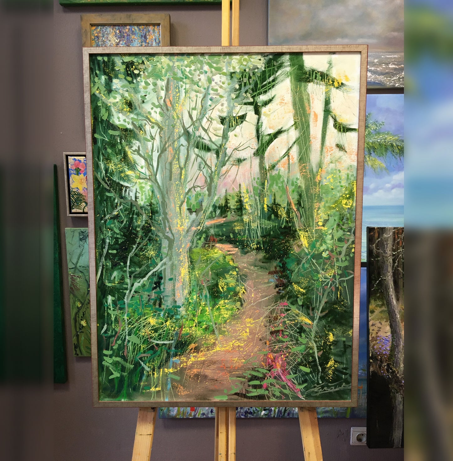 Forest landscape / 80x60cm / Oil, canvas