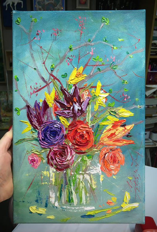 Litle spring / 40x25cm / oil,canvas