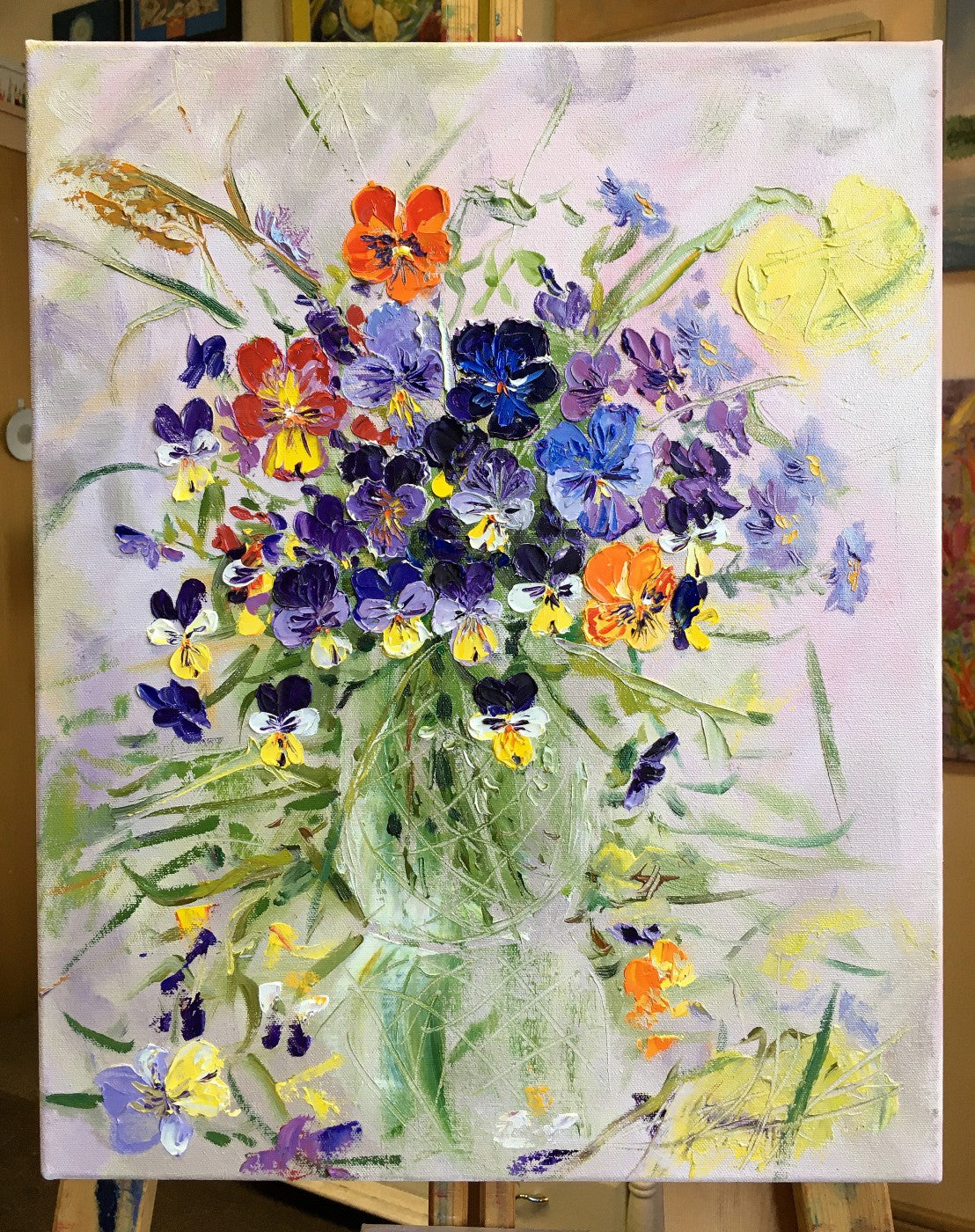By order - Still life with violacornuta / Oil, canvas